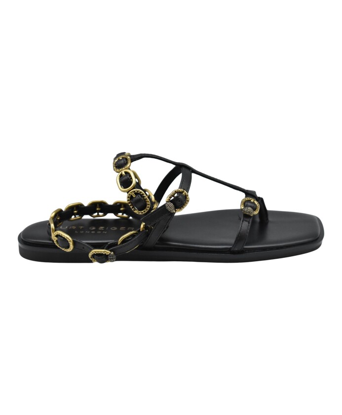 zwarte-platte-gladiatorsandalen-leren-jurk