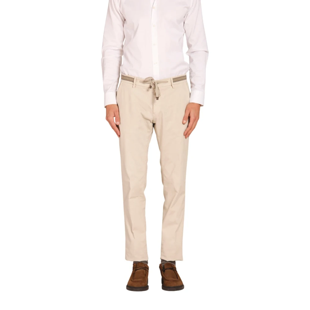 Mason's Flex Heren Chino Broek Ice Beige Heren