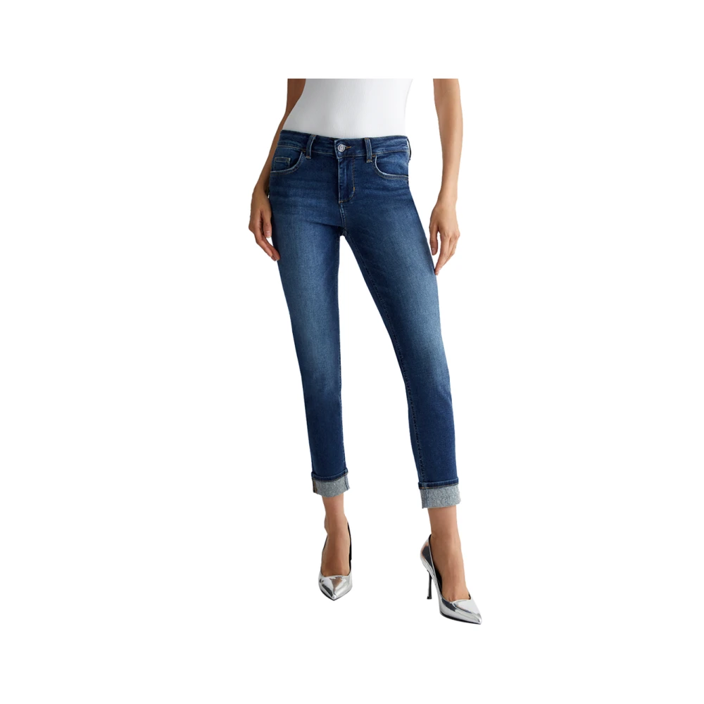 Liu Jo Blauwe Skinny Jeans Trendy Design Blue Dames