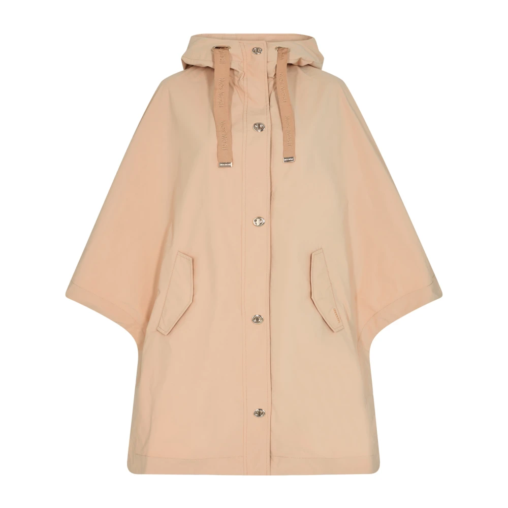 Mos Mosh Women's Beige Ponchos, M, Chic Cape For