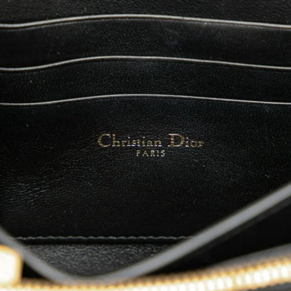 Dior Vintage Pre-owned Leather shoulder-bags Black Dames
