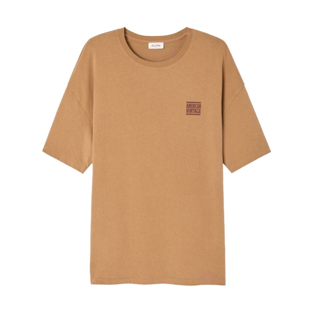 American vintage Korte mouw Myko02A T-shirt Brown Heren