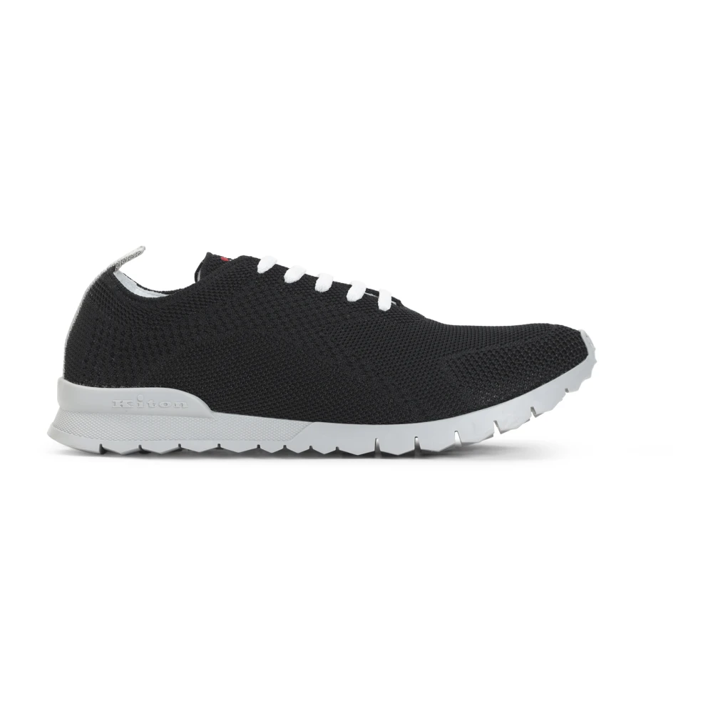Kiton Lichtgewicht Gebreide Sneakers Heren Schoenen Zwart