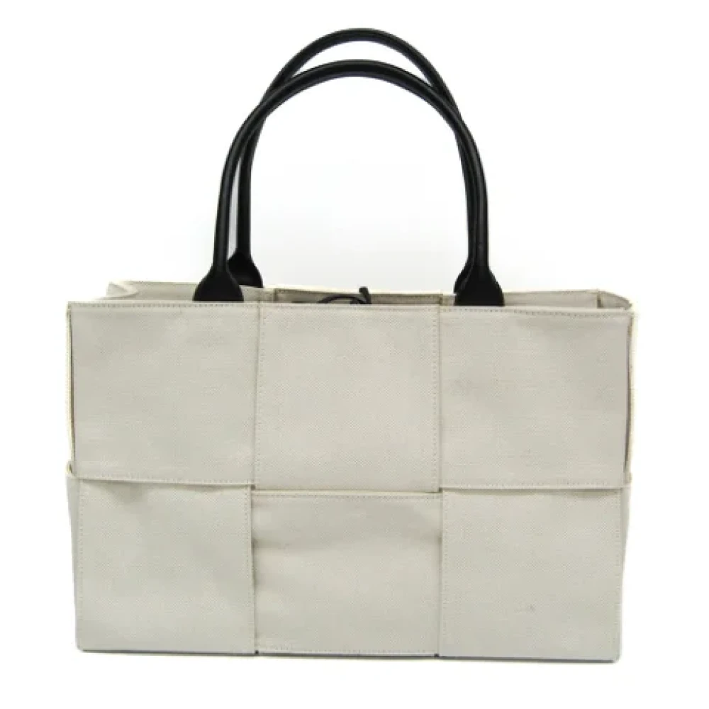 Bottega Veneta Vintage Pre-owned Canvas handbags White Dames