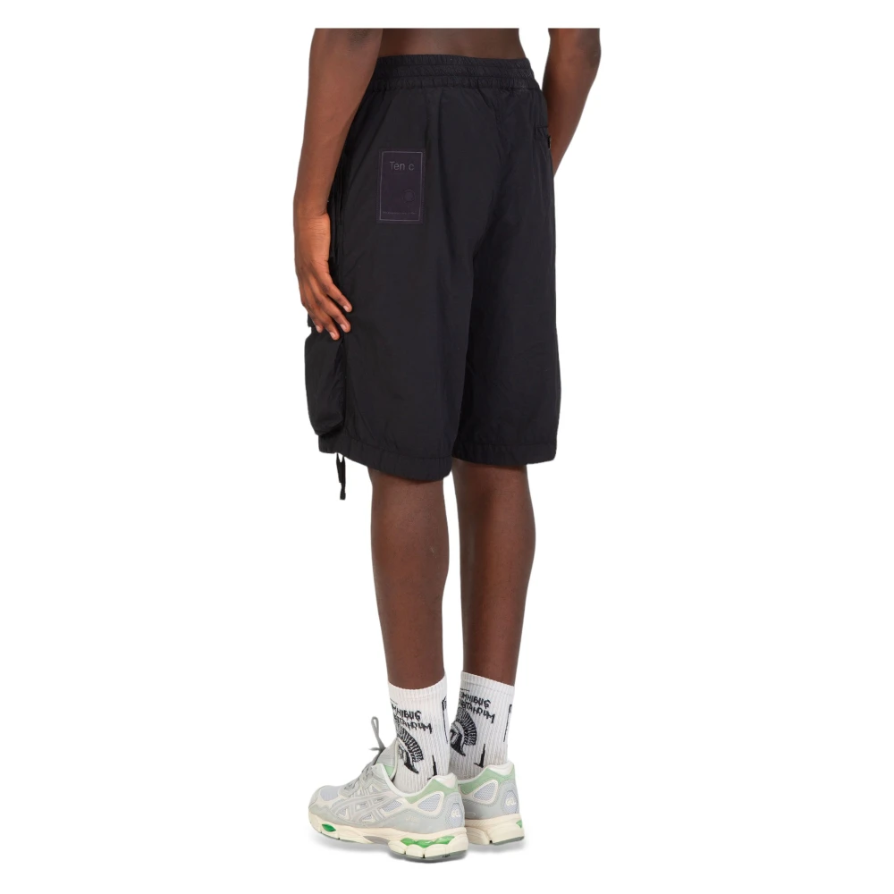 Ten C Cargo Shorts met Meerdere Zakken Black Heren