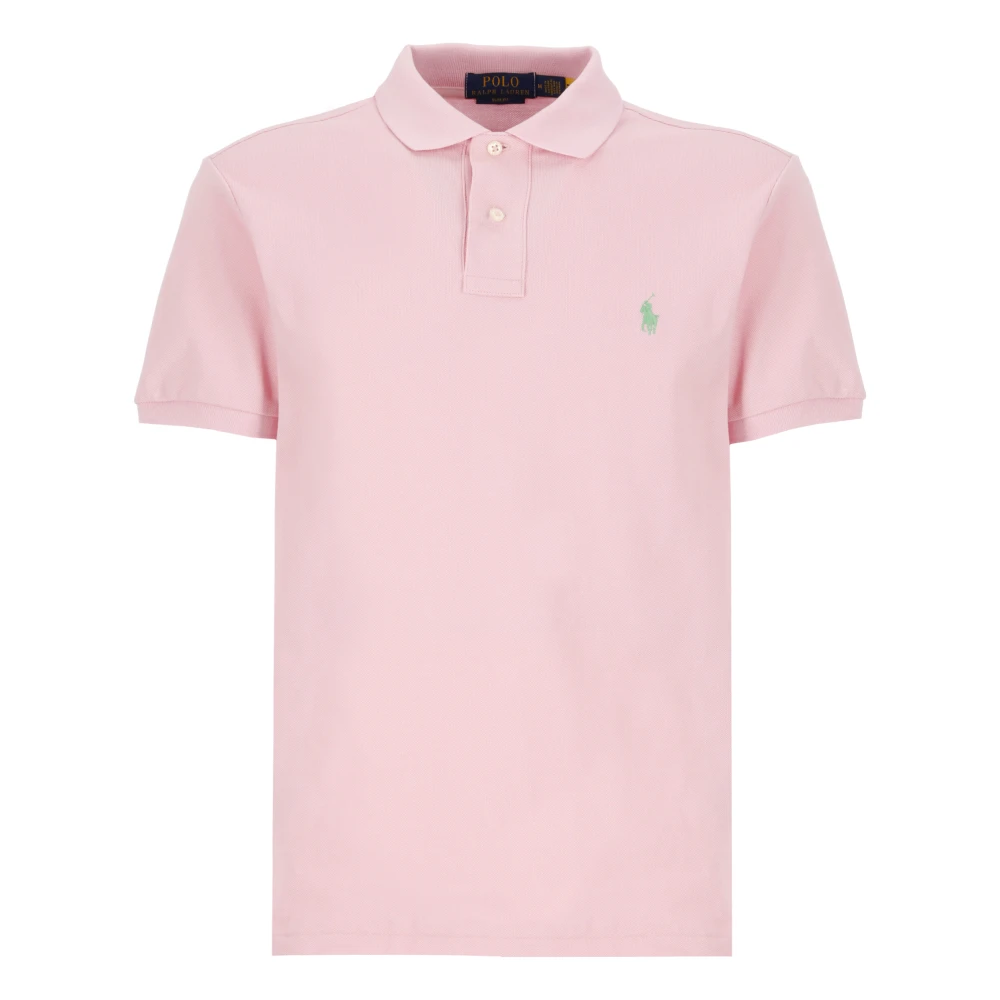 Ralph Lauren Rosa Polo Skjorta med Iconic Pony Pink, Herr