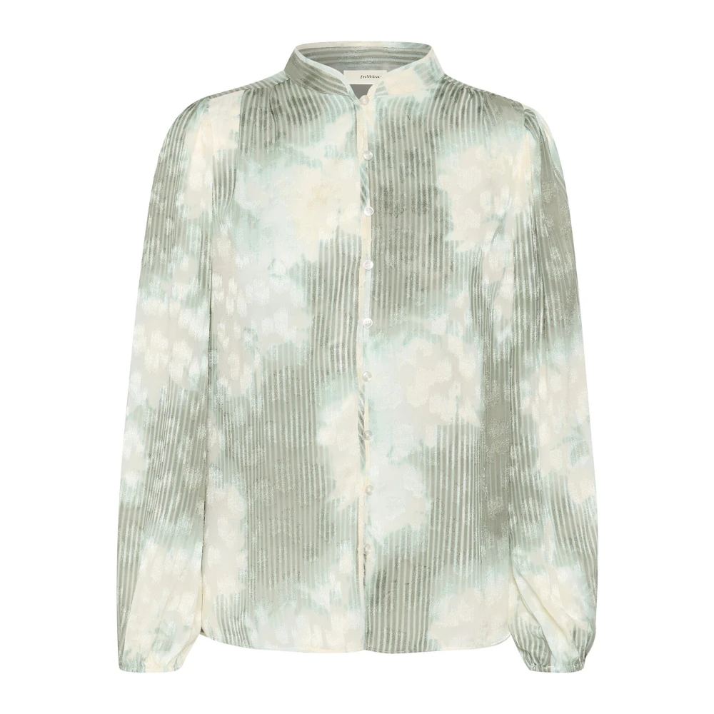 InWear Groene Verlichtende Bloemen Blouse Multicolor Dames