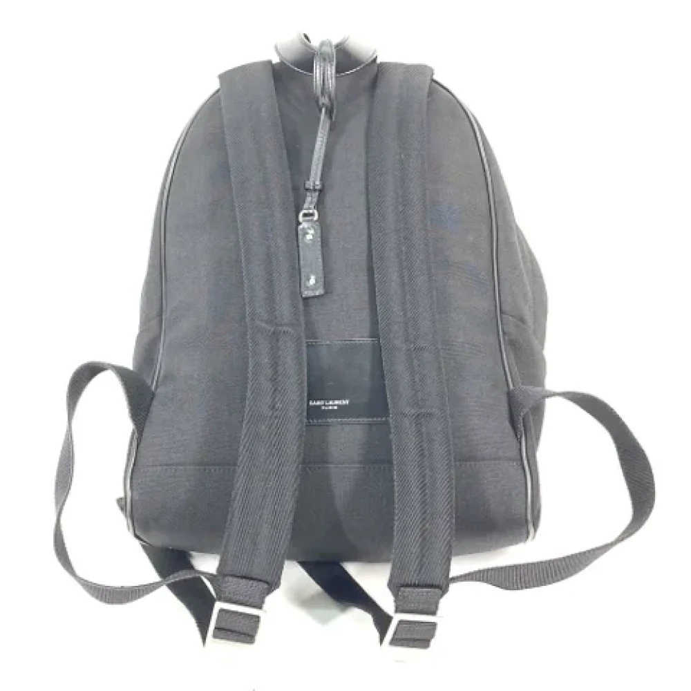Yves Saint Laurent Vintage Pre-owned Leather backpacks Black Dames
