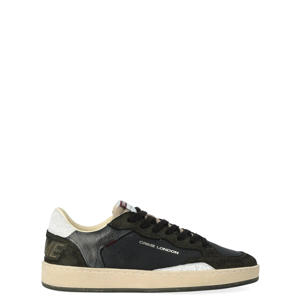 Crime London Men's Black Sneakers, 8 Uk, Chelsea Forest Ash Sneaker