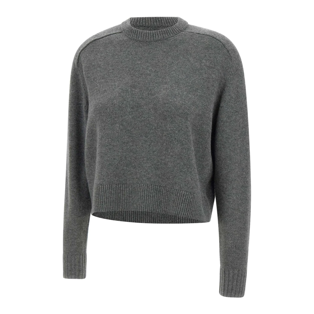 Theory Kasjmier Crew Neck Sweater Grijs Gray Dames