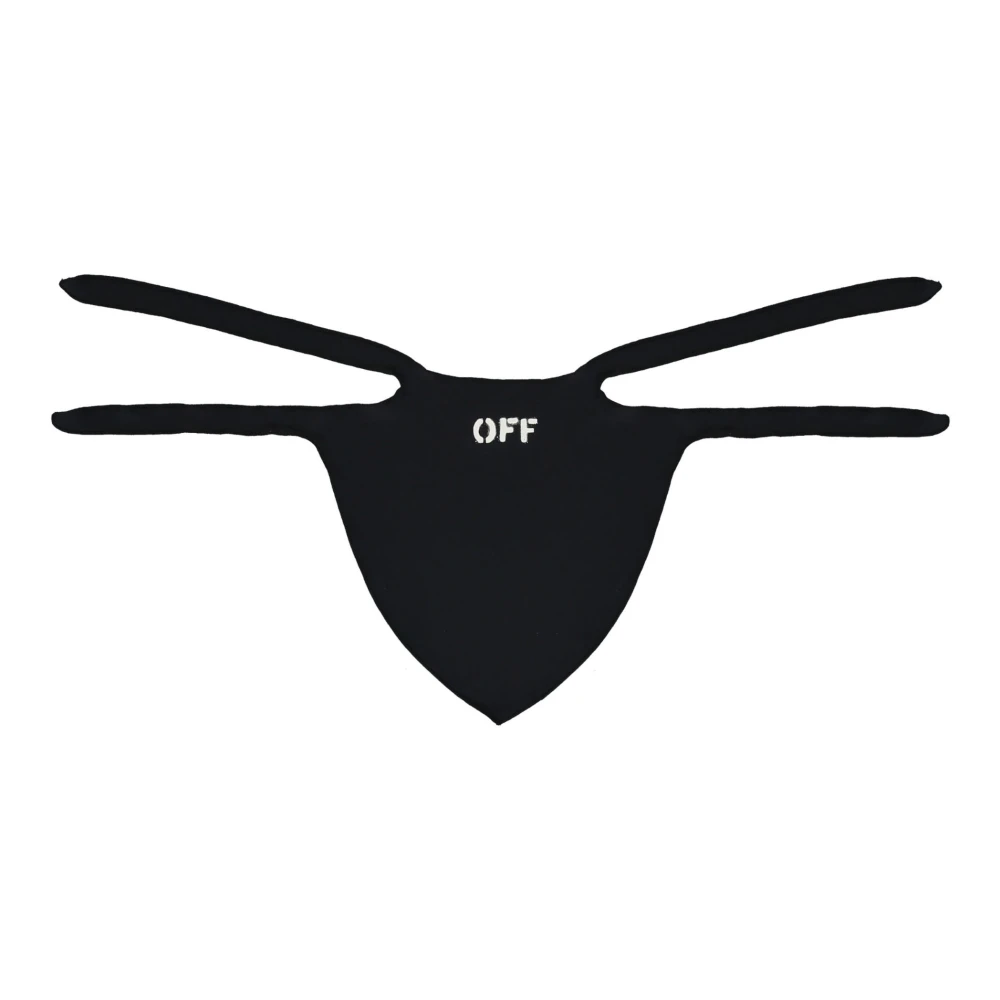 Off White Logo gezichtsmasker Black Heren