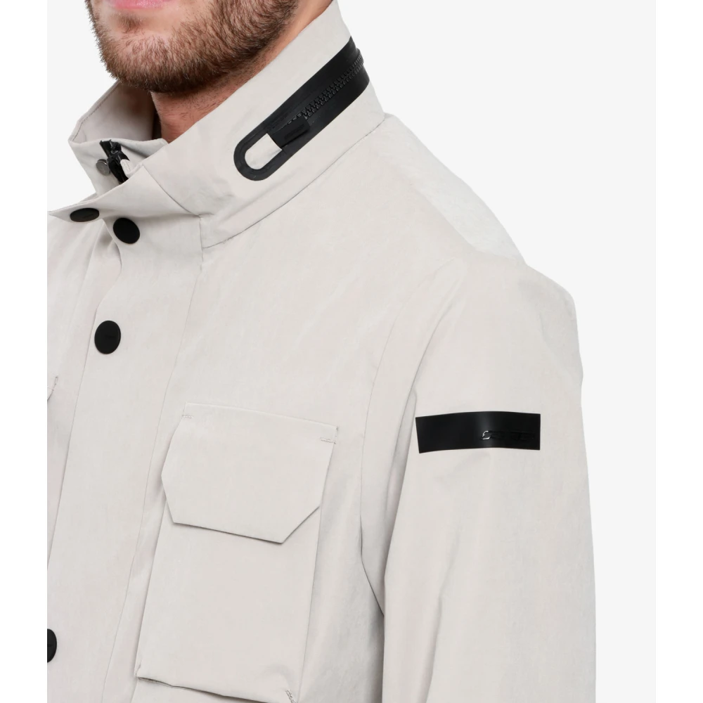 RRD Technische Stof Jas met Hoge Kraag Gray Heren