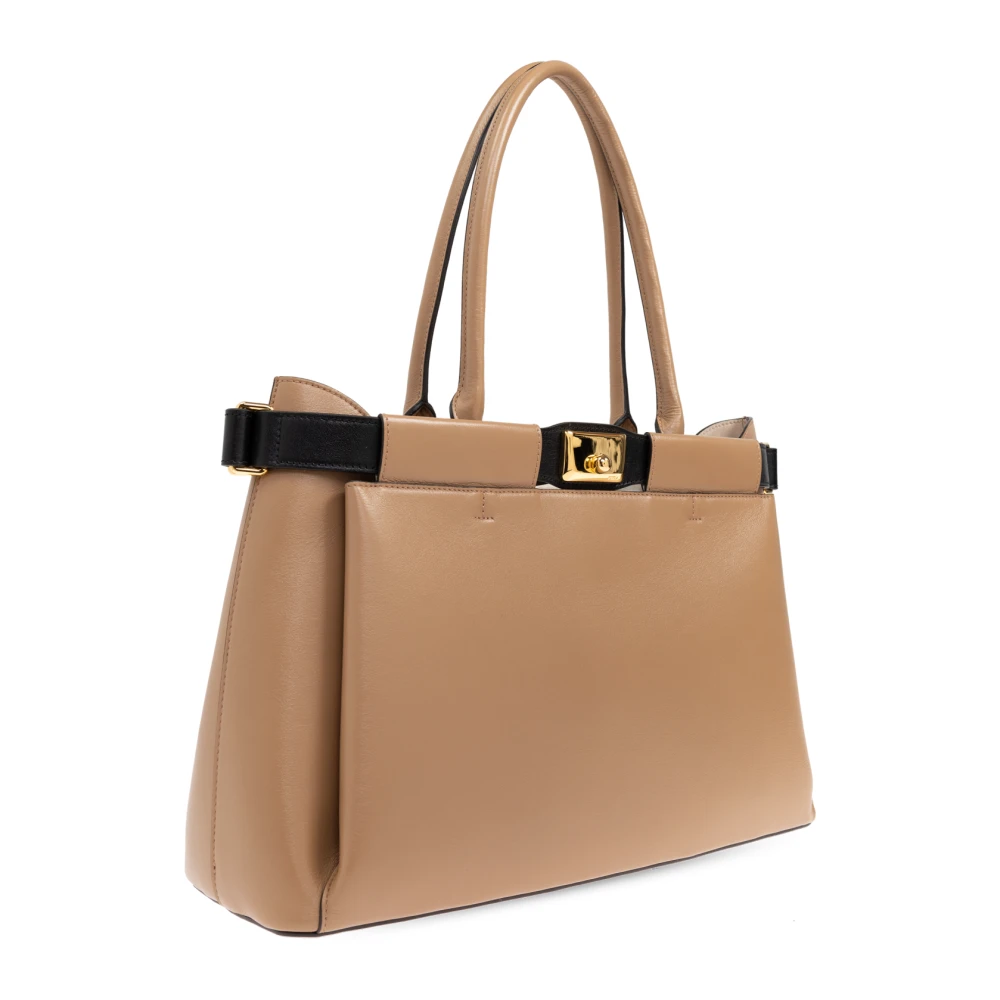 Furla Tas Iris XL type Shopper Beige Dames