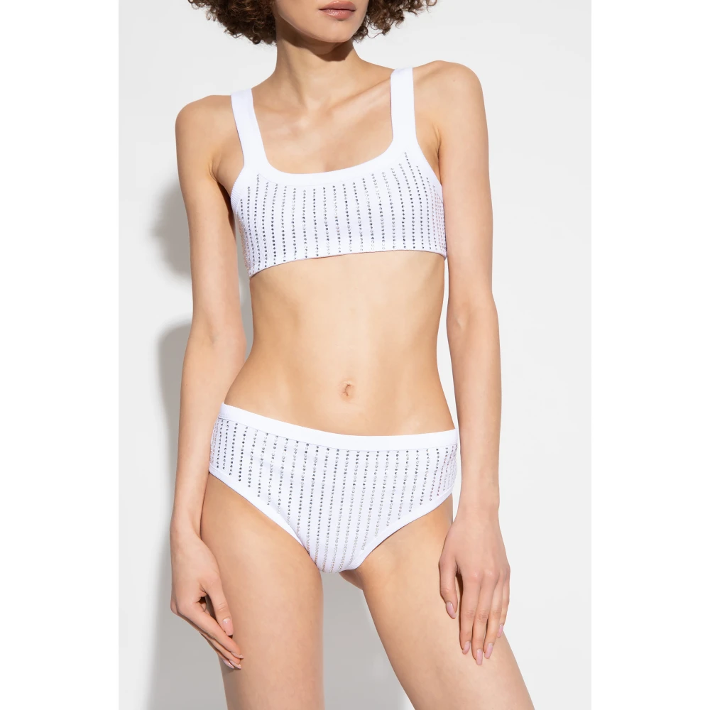 The Attico Slip met glinsterende applicaties White Dames
