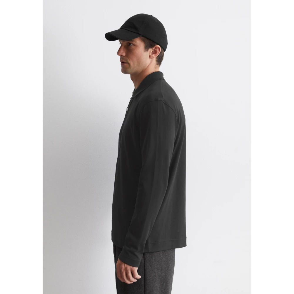 Marc O'Polo Gewone poloshirt Black Heren