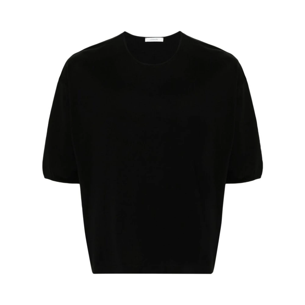 Lemaire Zwarte Lichtgewicht Jersey T-shirt Black Heren