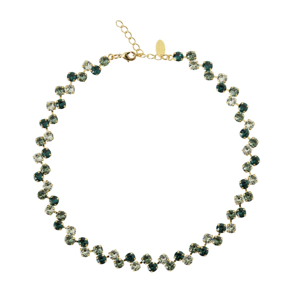 Grønn Fiona Halskjede - Krystall Smykker