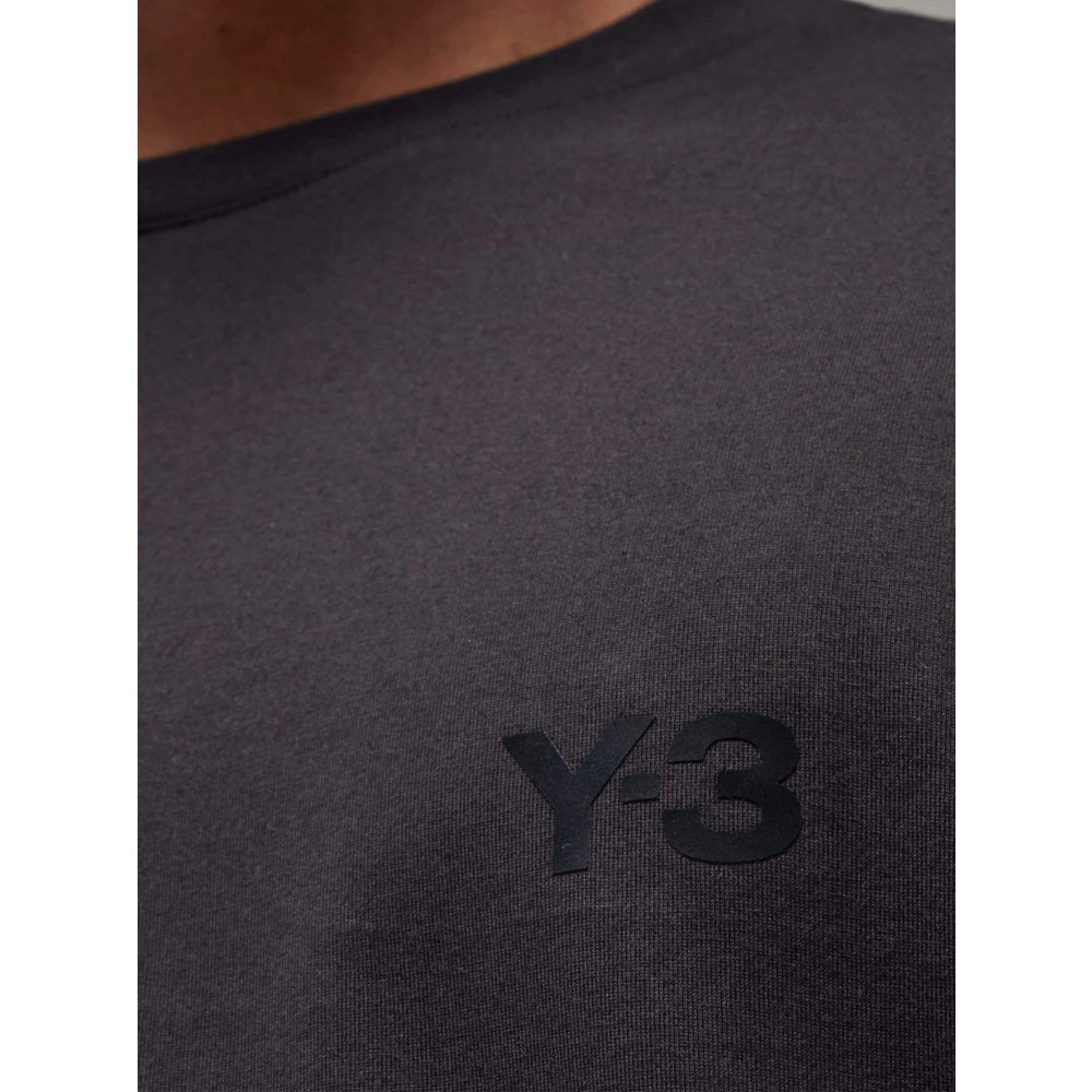 Y-3 Lange Mouw T-Shirt Black Heren