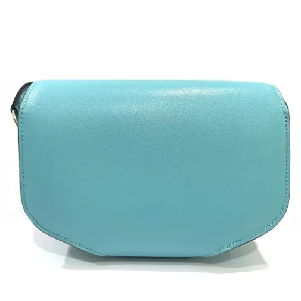 Hermès Vintage Pre-owned Leather shoulder-bags Blue Heren
