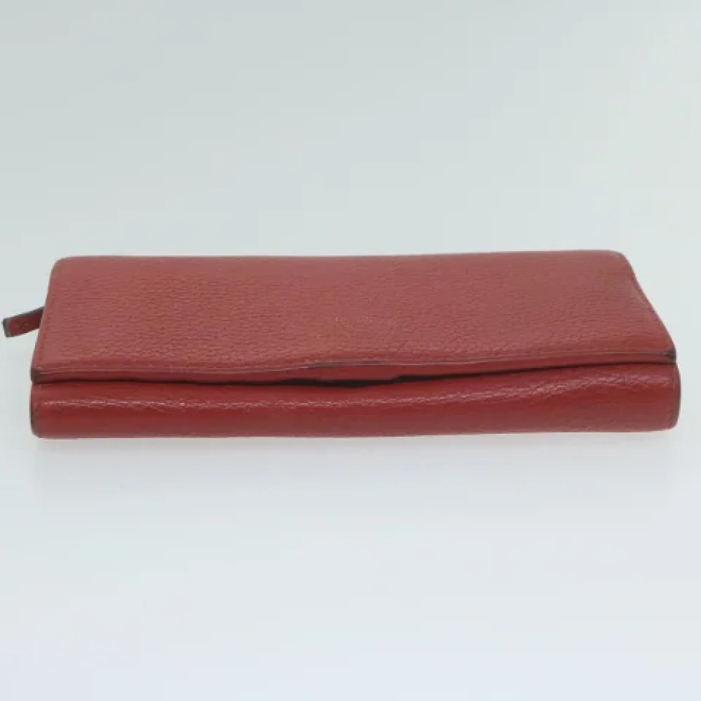 Gucci Vintage Pre-owned Leather wallets Red Dames