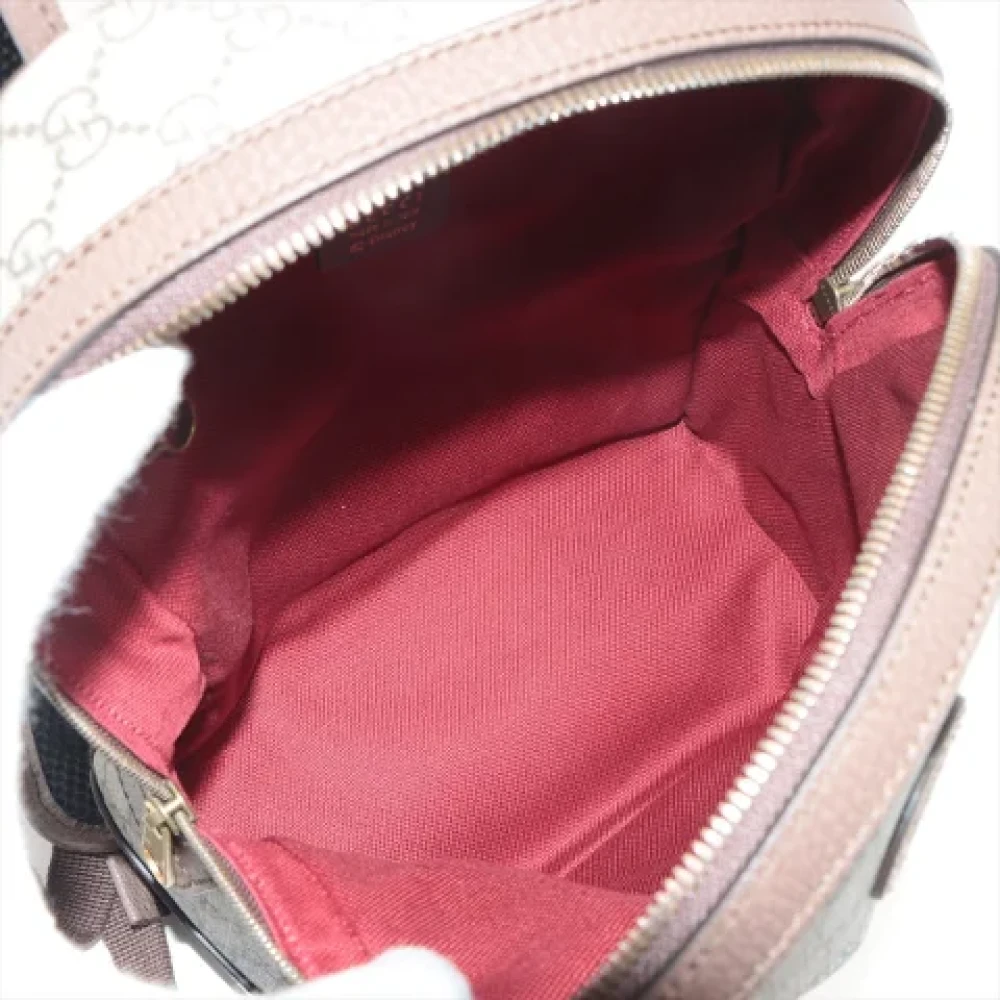 Gucci Vintage Pre-owned Canvas backpacks Brown Dames