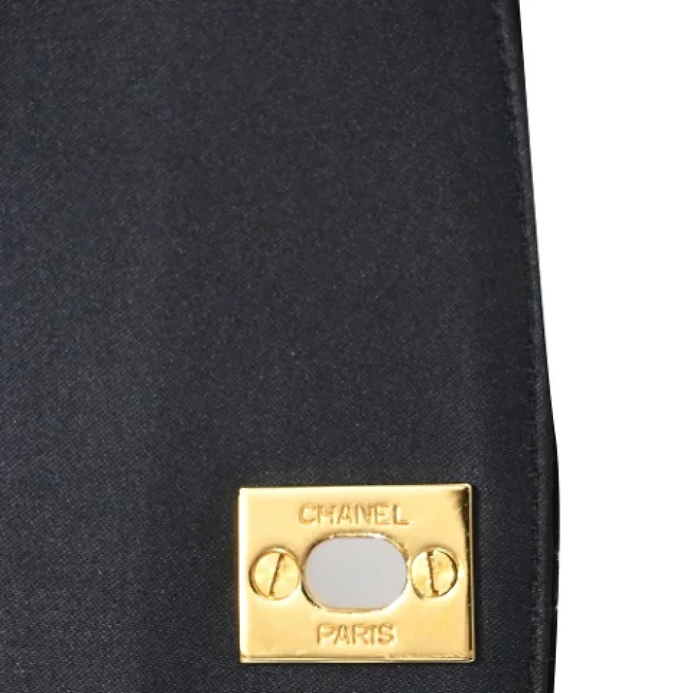 Chanel Vintage Pre-owned Fabric handbags Black Dames
