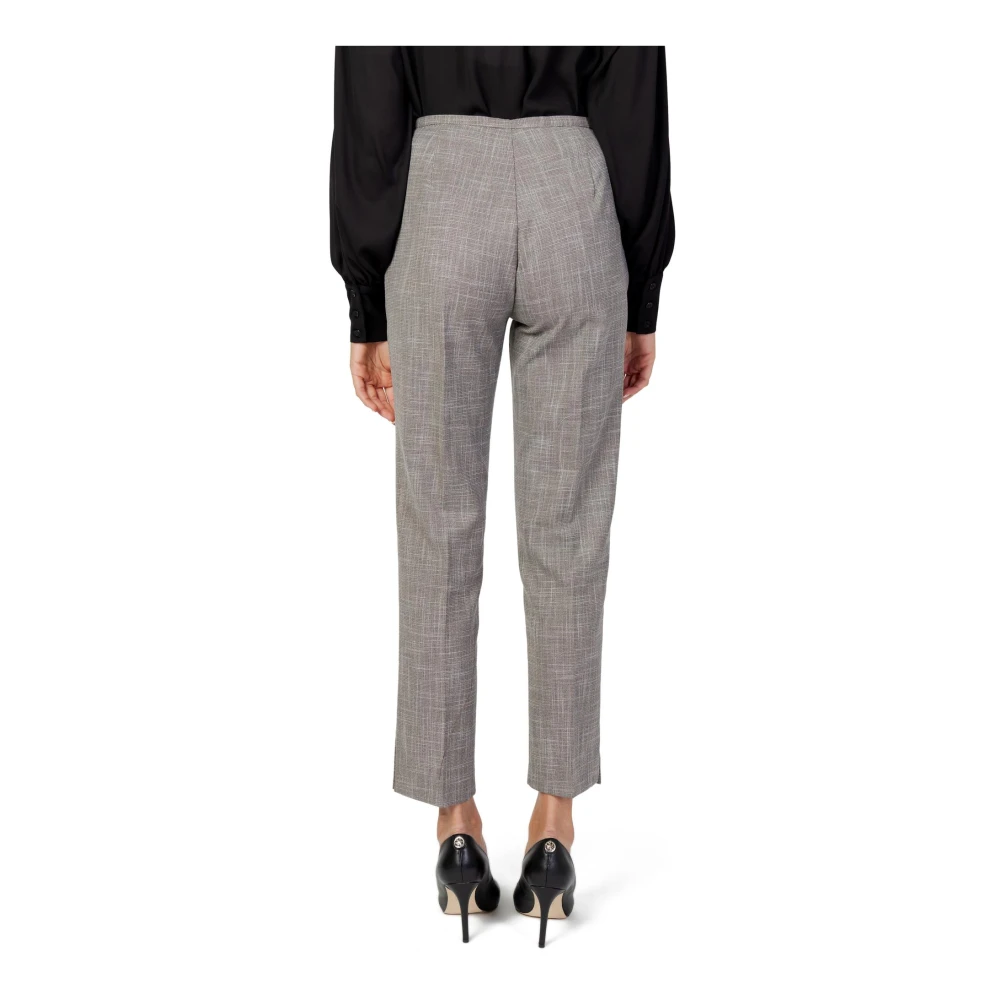 Sandro Ferrone Grijze Marl Rits Broek Vrouwen Herfst Winter Gray Dames