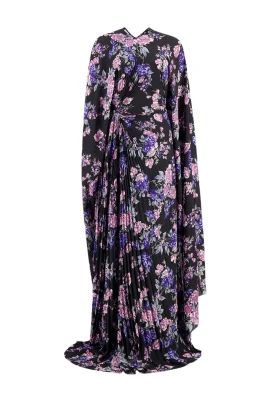 Vildblomster Bukett Maxi Klänning
