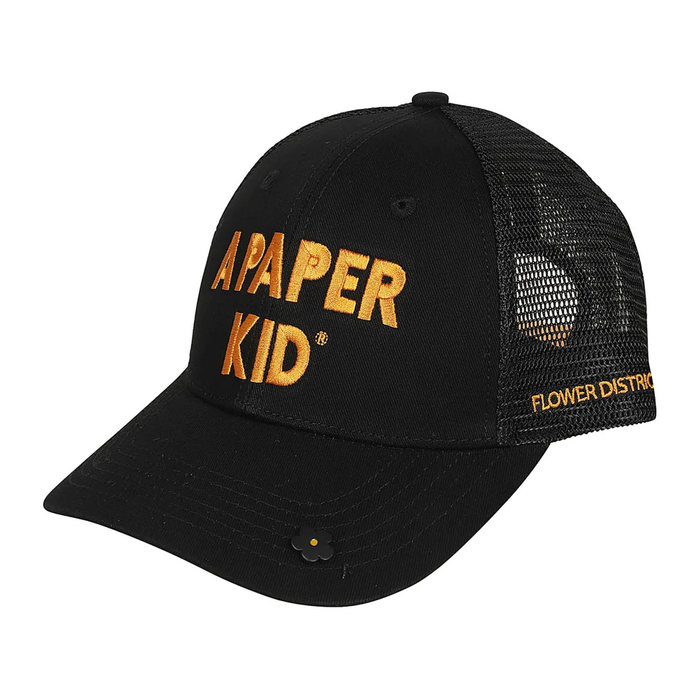 A Paper Kid Hats Black Unisex