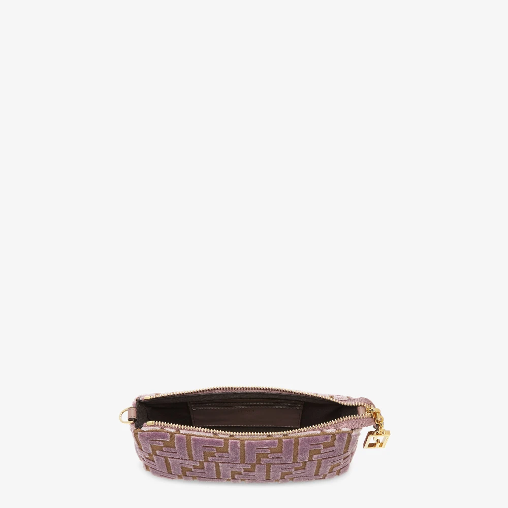 Fendi Roze reliëf FF-motief schoudertas Pink Dames