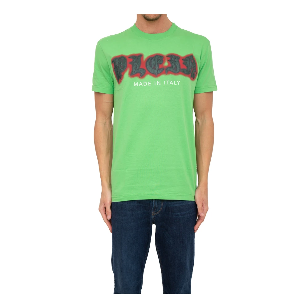 Philipp Plein Men's Green T-Shirts, M, Cotton T-Shirt