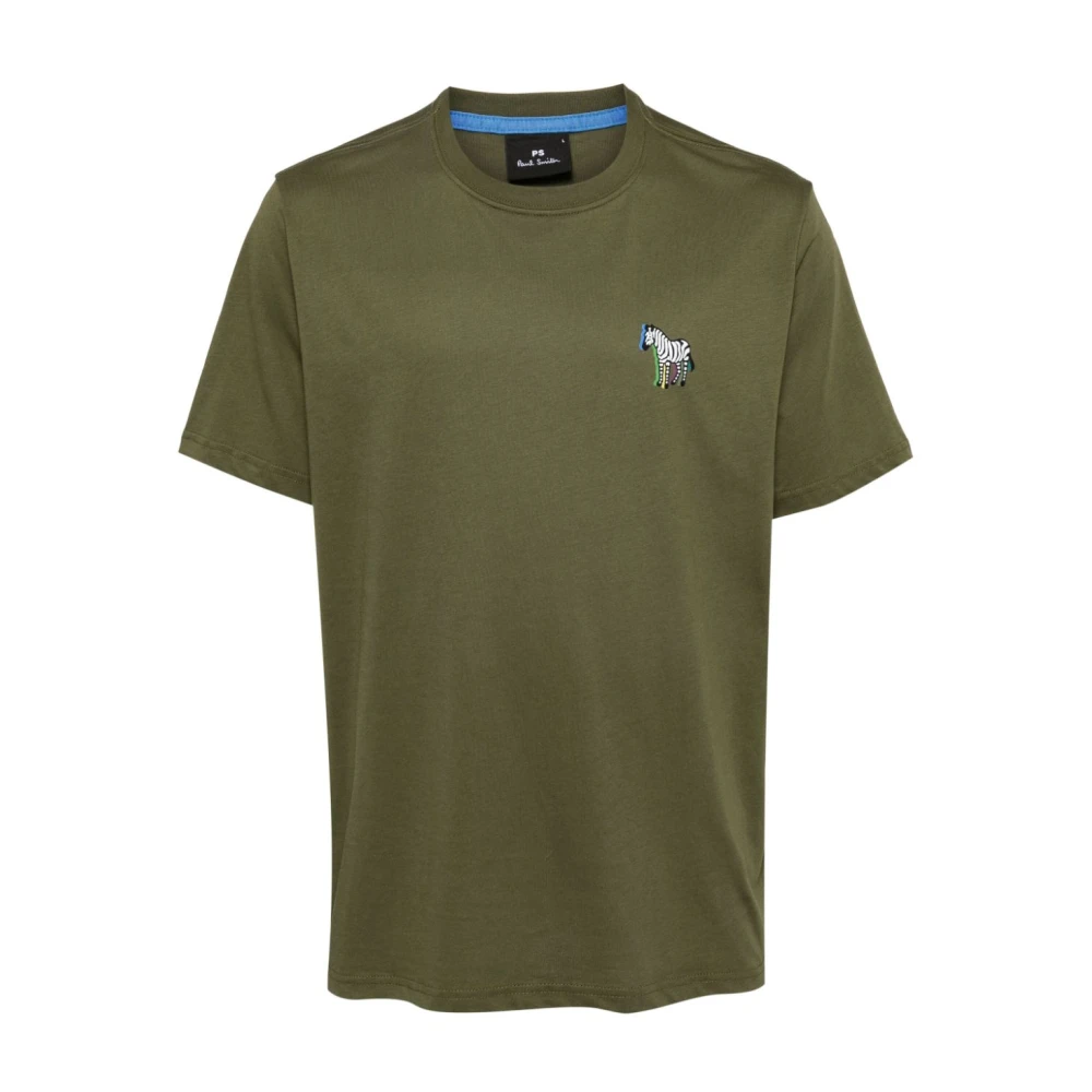 PS By Paul Smith Groen Logo Print Crew Neck T-shirt Green Heren