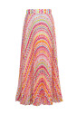jupe-longue-plissee-avec-motif-zigzag-multicolore