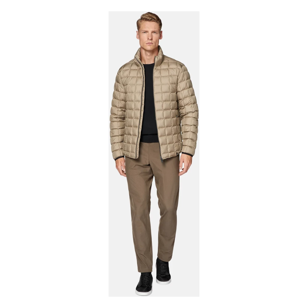 Boggi Milano Bomberjack van technisch materiaal met ganzen dons Beige Heren