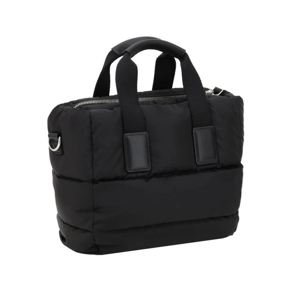 Moncler Gewatteerde Mini Schoudertas met Verstelbare Band Black Dames