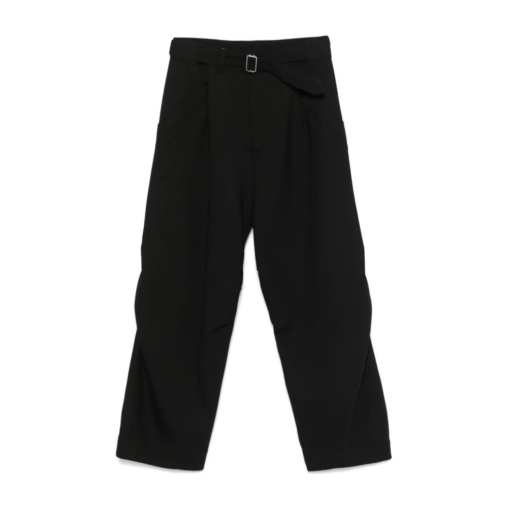 Emporio Armani Zwarte Wijde Pijp Broek Black Heren