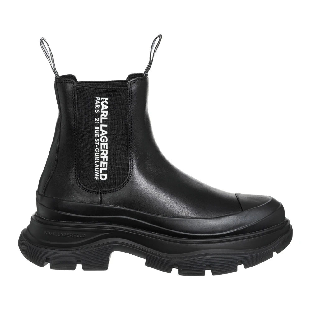 Karl Lagerfeld Black Chelsea Boots, Female, 7 Uk, Luna Ankle Boots