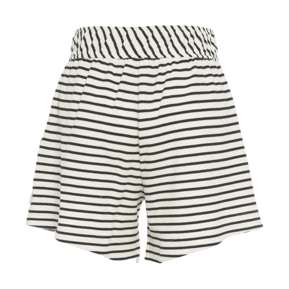 8pm Witte Gestreepte Shorts voor Vrouwen White Dames