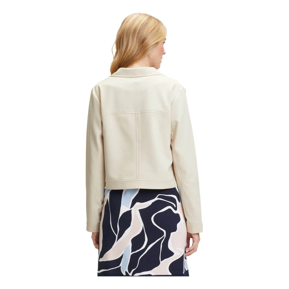 Betty Barclay Lange Mouw Casual Blazer Beige Dames