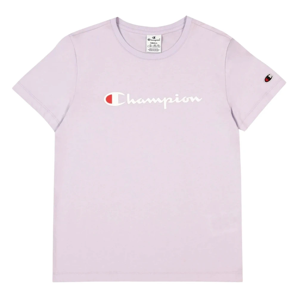 Champion Crewneck T-shirt Purple Dames
