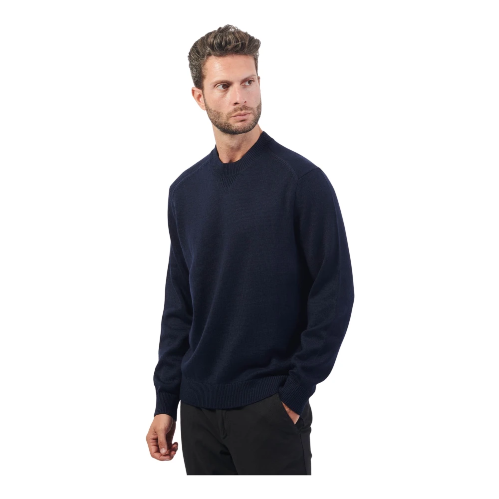 Armani Exchange Crewneck Sweater Blue Heren