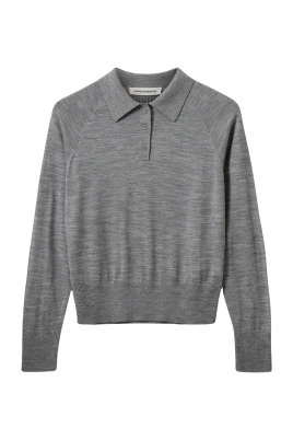 SELENESW Stickad Pikétröja