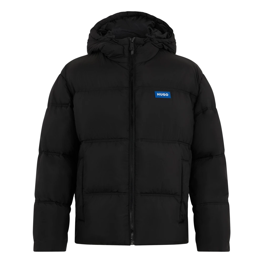 Hugo Men's Black Winter Jackets, S, Bodo Puffer Jacket