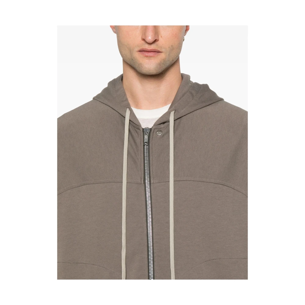 Rick Owens Taupe Grey Sweatshirt met Zakken Brown Heren