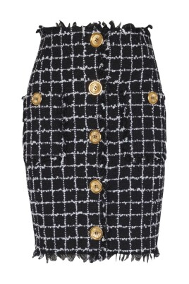 Women's Stretch Pencil Skirt - Above Knee, Side Slit, Ponte Fabric In Stone Color, Medium