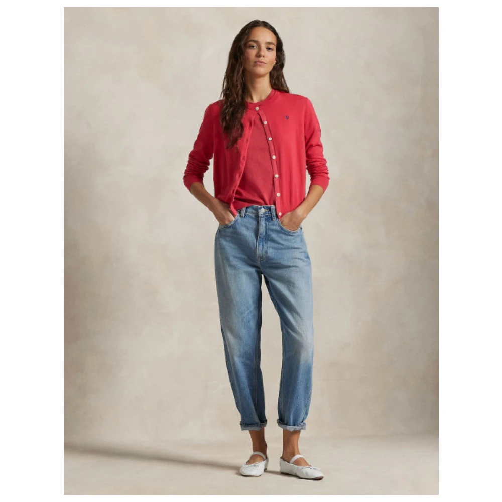 Polo Ralph Lauren Pima Katoenmix Vest Red Dames