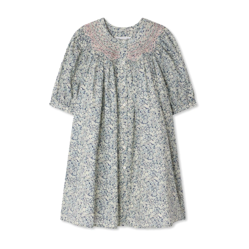 Bonpoint Blue Dresses, Unisex, 6 Y, Ladwiga Dress
