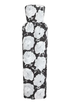 Floral Bustier Long Dress