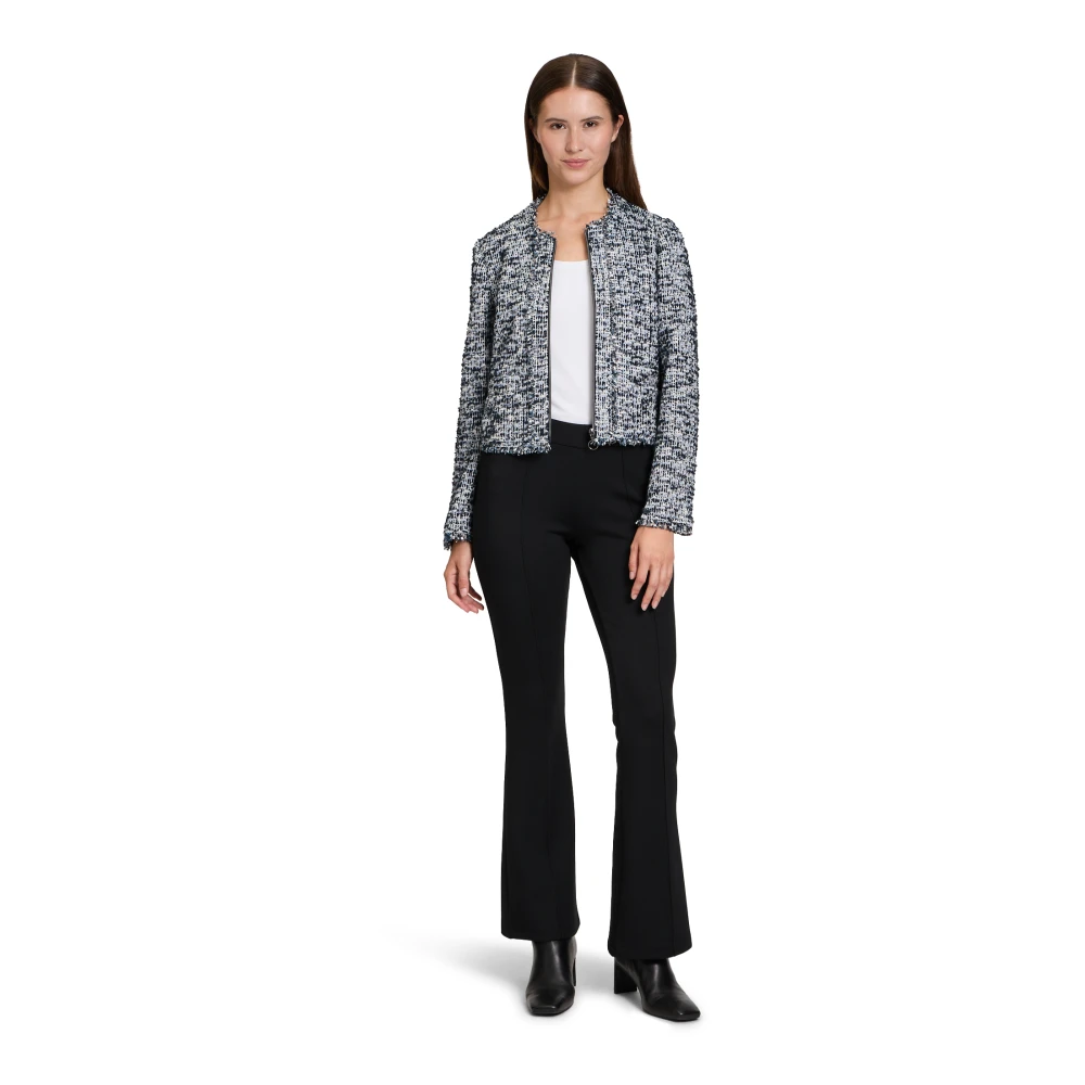 Betty Barclay Fringe Blazer Jas Black Dames