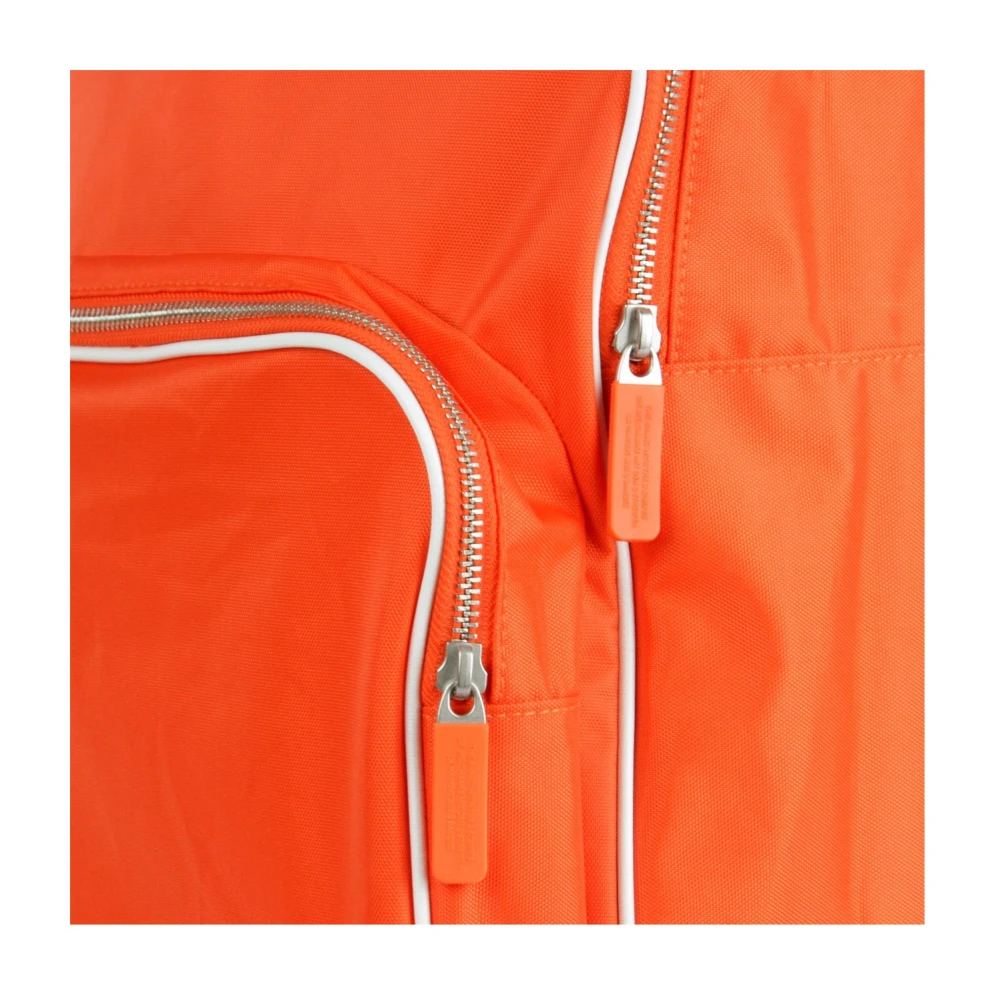 Adidas Actieve Oranje Witte Rugzak Streetwear Collectie Orange Heren